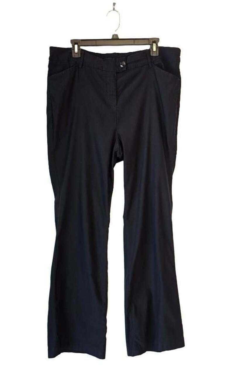 Lane Bryant Black Pants Size 18, fly zip, Career Pants